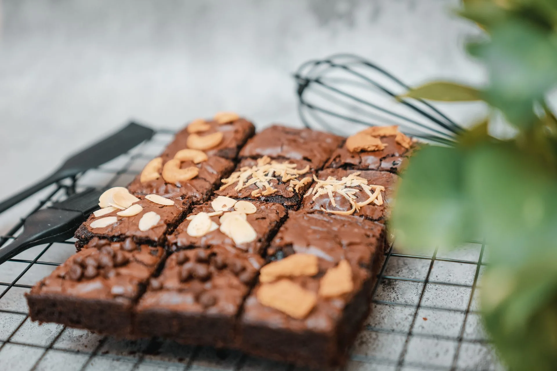 Dark chocolate brownies