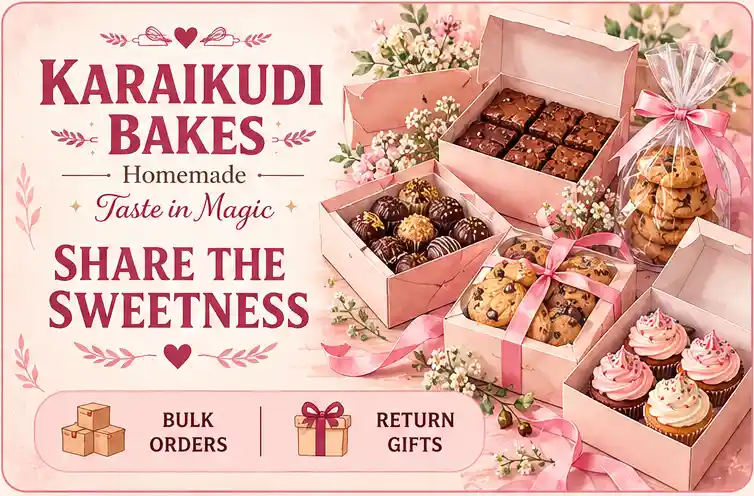Karaikudi Bakes baked goods