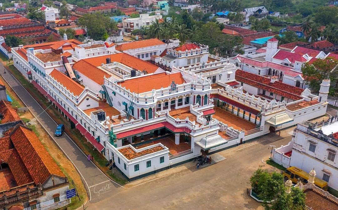Drone View of Kanadukathan Palace